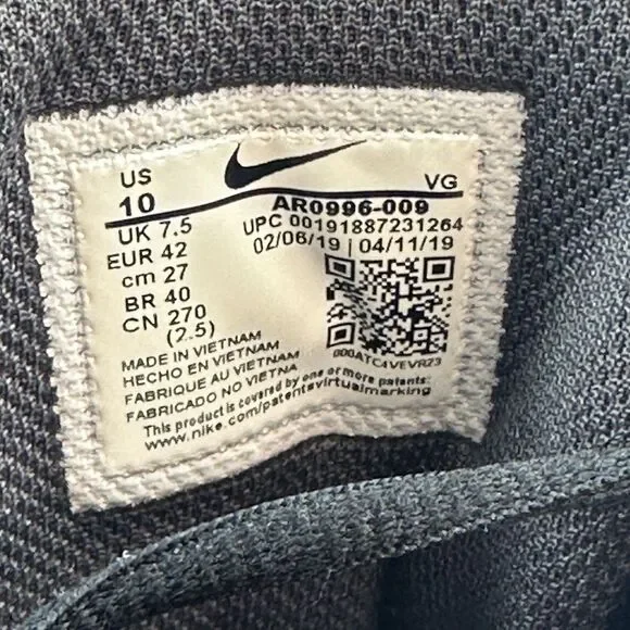 Nike Softball Cleats Molded Womens 10 HyperDiamond 2.5 Keystone Low AR0996-009 - Picture 10 of 10